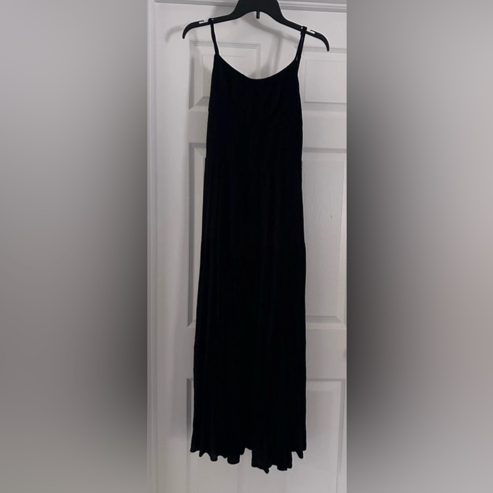SHEIN Black Maxi Dress with side Slit